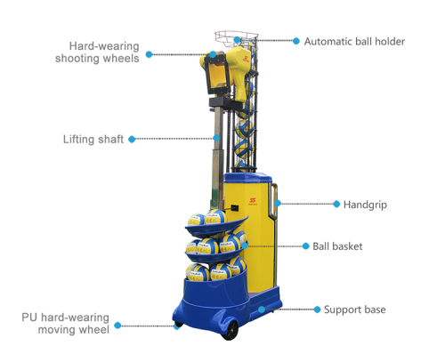 Akıllı Voleybol Başak Spin Eğitim Robot Makinesi