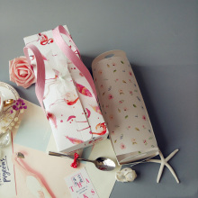 Flamingo pattern cake slice boxes wholesale