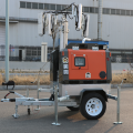 Portable generator mobile mast light tower