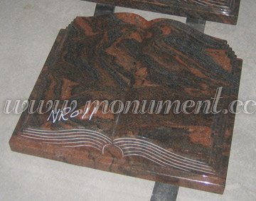 Book Style Granite Tombstone