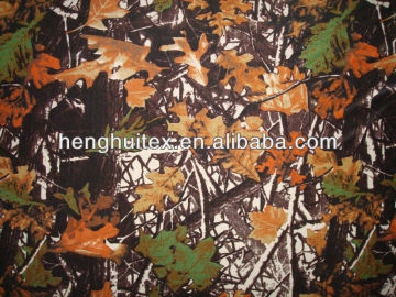 Printed outdoor hunting camo clothing fleece fabric