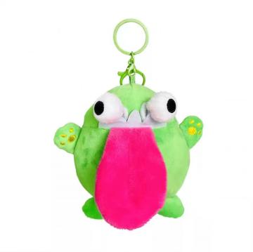 Plush funny eye dragon doll creative car keychain