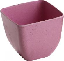 Bamboo fiber square plant flower pots