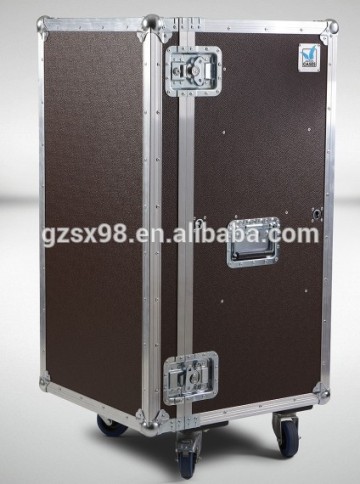 ABS plywood 16U shockproof flight case amp rack case