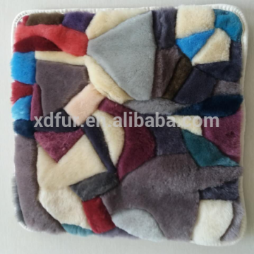 lambskin seat chair cushion