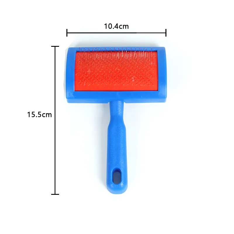 Pet Brush Painless Pet Deshedding Cat Hair Remover Stainless Steel Brush Plastic Dog Slicker Brush