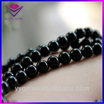 8MM Natural Black Agate Jewelry Bead Stones Onyx Healing Gemstone