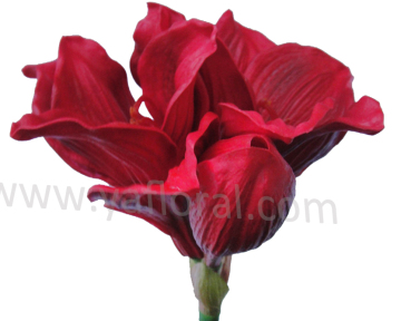 China artificial flowers artificial PU amaryllis artificial flowers importers large artificial flowers bulk artificial flowers