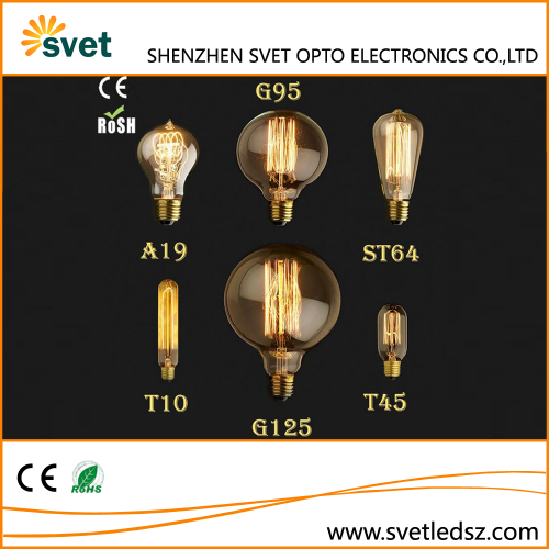 Led Filament Light Bulb G80 G95 G125 4 / 6 / 8W Globe Antique Edison Lamp