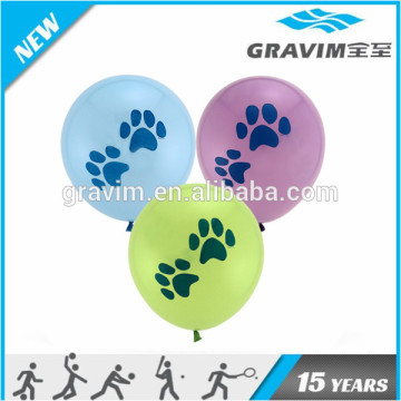 Blue Latex Dog Footprints Balloons