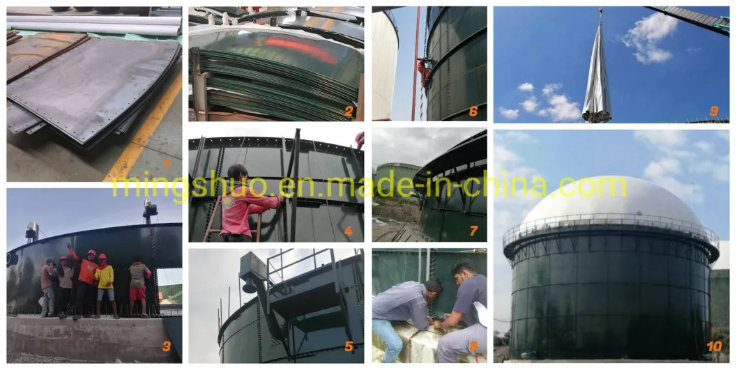 Assembled Steel Anaerobic Digestion Tank for Agricultural Waste Treatment