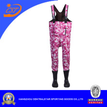 Pink Camo Neoprene Chest Wader for Kids