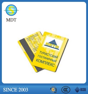 Screen printed rewrite magnetic stripe card