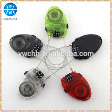 Flexible Retractable steel cable lock bicycle lock for lockers SKI cable lock