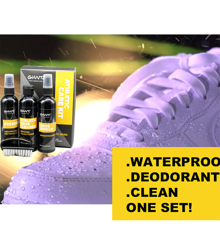 Factory diretamente OEM Service Shoe Care Set Fórmula à base de água Cuidados de sapatos esportivos à prova d'água