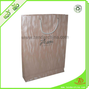 Laminated Paper Bag For Shopping Carrier Wax Coated Paper Bag