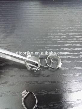 Orthodontic molar bands with simples convertible tubes