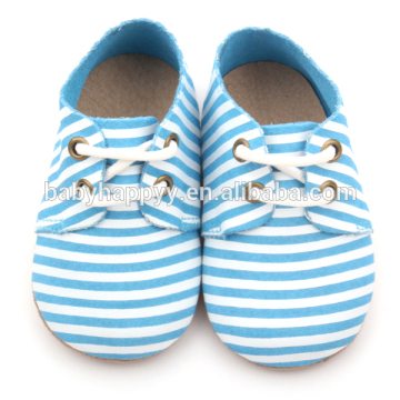 New stripe baby oxford shoes soft leather baby shoes happy baby shoes