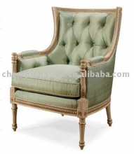 Luxuary antique wooden fabric sofa
