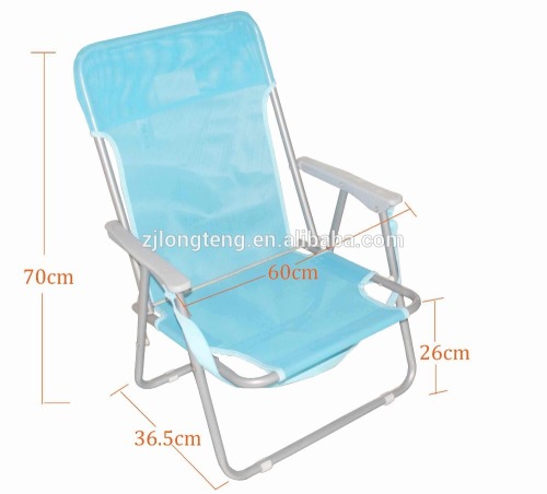 Foldable metal outdoor beach chair