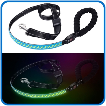 Led Lighted Flashing Leash For Dog