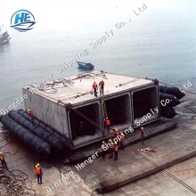 Rubber Balloon Dock Vessel Launching with Marine Airbags
