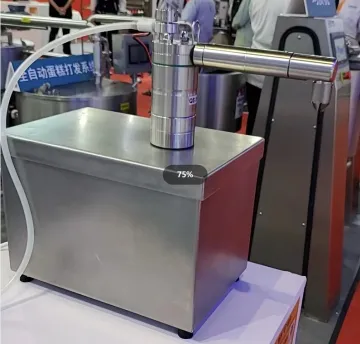 Rk Baketech China Industrial Continuous Cream Whipping Machine Whipped Cream Machine 140L/Hour