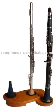 wooden clarinet stand