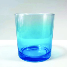 Copo de vela de vidro transparente frascos de vidro colorido DIY