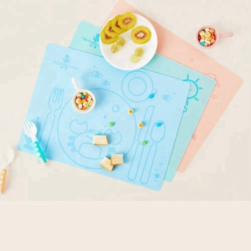 Custom Printed Baby Silicone Place Mats for Kids