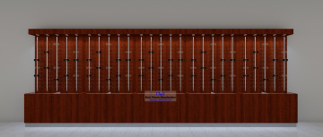 Custom Optical Store Eyewear Displays With Locking Rods