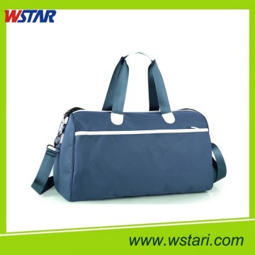 Big Capacity Nylon Carry Leather Sports Duffle Bag