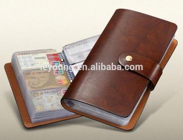 Fashion Leather Card Holder Wallet, ID Card Case