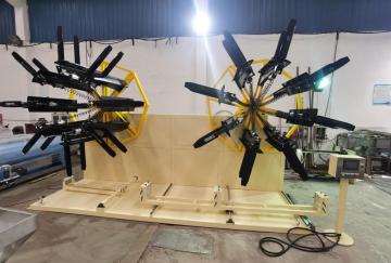 Automatic PP PE Plastic Pipe Coiler Winding Machine