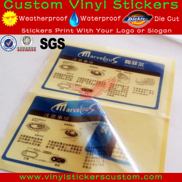 transparent address labels