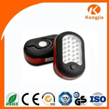 24 LED Hook Working Flashlight 3 Led Key Ring Torch With Magnet