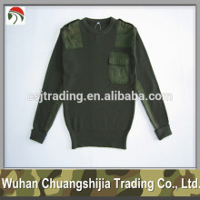 Wool Acrylic Camouflage Military Pullover