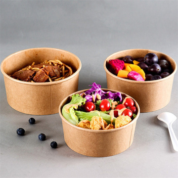 Paper fast food bowl disposable salad takeaway bowl