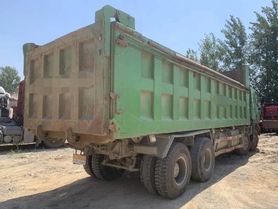 Green Color Used Saic Hongyan Cenlyon Tipper Truck 30 Cubic Meters Dump Truck for Hot Sale