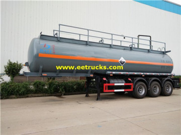 Tri-axle 28 CBM Hydrochloric Acid Transport Trailers