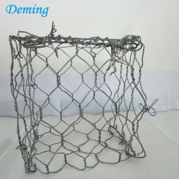 factory galvanized wire mesh stone cage gabion baskets