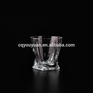 Crystal clear old fashioned whiskey glass tumbler 10oz