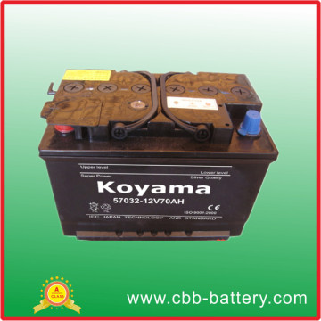 DIN 57032-12V70ah SMF Car Battery Automobile Car Battery