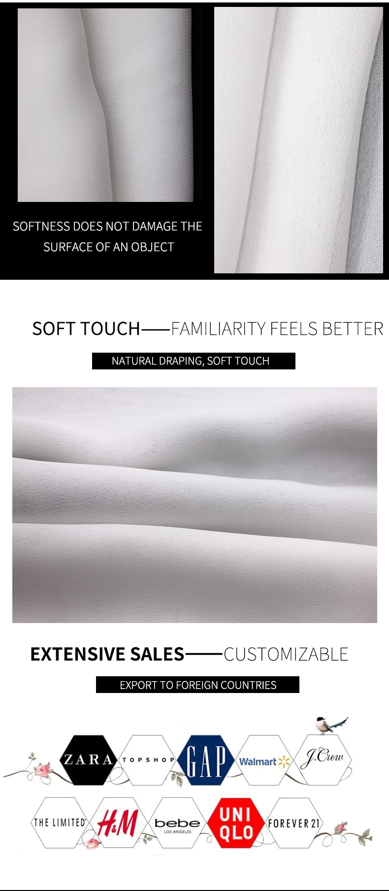 100% Polyester Plain Dyed Bulk Chiffon Fabric For Dress