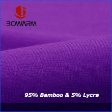 Wholesale Natural Bamboo Lycra Jersey Knitted Fabric For Underwear