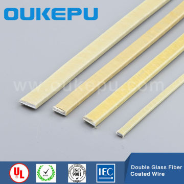 Hot sell Best quality Fiberglass covered aluminium wire,glassfiber covered wire, Yarn covered rectangular wire