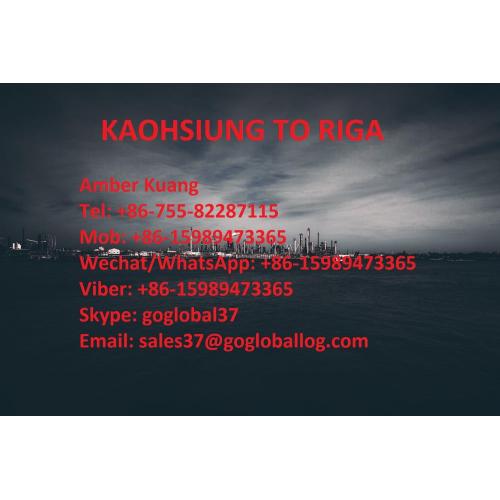Taiwan Kaohsiung Sea Freight to Latvia Riga