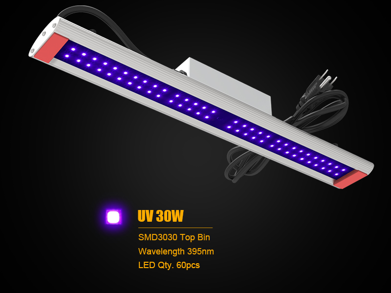 Barras AGLEX 30W UV IR luz de crescimento à prova d&#39;água