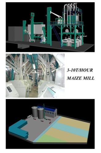 100tpd Maize Milling Machine with Big Factory, Corn Milling Machine for Kenya