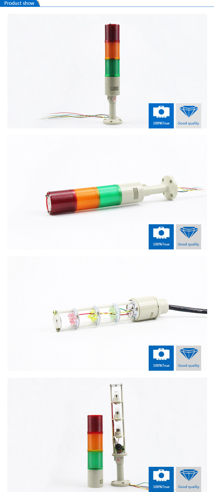 SAIP/SAIPWELL Three Layers LED Traffic Signal Multi-layer Tower Light